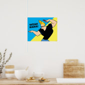 Johnny Bravo Combing Hair Poster (Küche)
