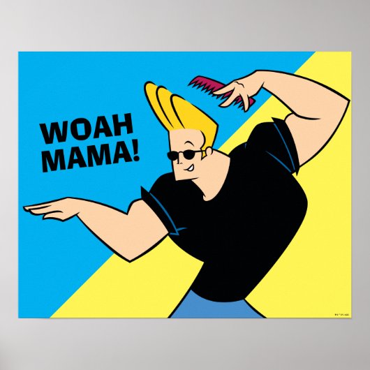 Johnny Bravo Combing Hair Poster (Vorne)