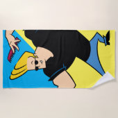Johnny Bravo Combing Hair Strandtuch (Vorderseite)