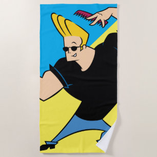 Johnny Bravo Combing Hair Strandtuch