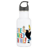 Johnny Bravo - Do The Monkey With Me! Edelstahlflasche (Vorderseite)