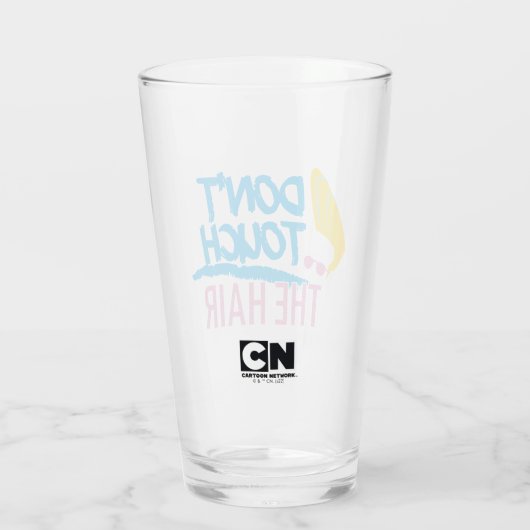 Johnny Bravo - Don't Touch The Hair Graphic Glas (Rückseite)