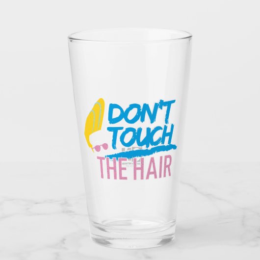 Johnny Bravo - Don't Touch The Hair Graphic Glas (Vorderseite)