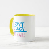 Johnny Bravo - Don't Touch The Hair Graphic Tasse (Vorderseite Links)