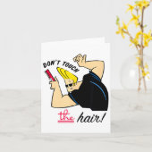 Johnny Bravo Don't Touch The Hair!  Karte (Gelbe Blume)