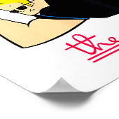 Johnny Bravo Don't Touch The Hair! Poster (Ecke)