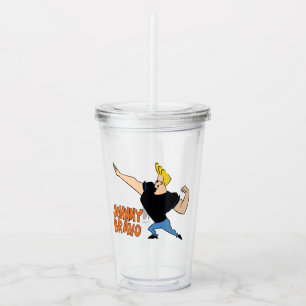 Johnny Bravo Flexing Acryltrinkbecher