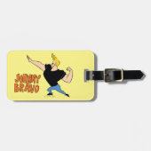 Johnny Bravo Flexing Gepäckanhänger (Vorderseite horizontal)