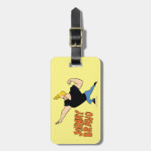 Johnny Bravo Flexing Gepäckanhänger (Vorderseite vertikal)