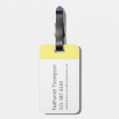 Johnny Bravo Flexing Gepäckanhänger (Rückseite vertikal)