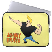 Johnny Bravo Flexing Laptopschutzhülle (Vorderseite)
