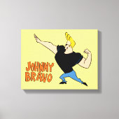 Johnny Bravo Flexing Leinwanddruck (Vorderseite)