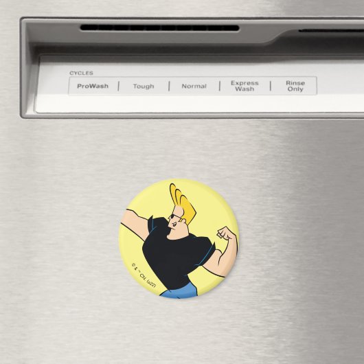 Johnny Bravo Flexing Magnet (In Situ (Geschirrspüler))