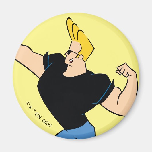 Johnny Bravo Flexing Magnet (Vorne)