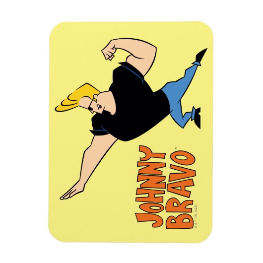 Johnny Bravo Flexing Magnet (Vertikal)