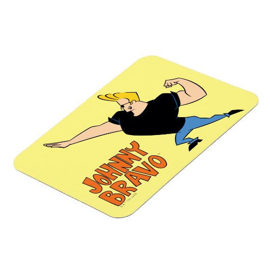 Johnny Bravo Flexing Magnet (Linke Seite)