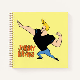 Johnny Bravo Flexing Notizblock
