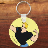 Johnny Bravo Flexing Schlüsselanhänger (Vorderseite)