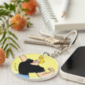 Johnny Bravo Flexing Schlüsselanhänger (Vorderseite rechts)