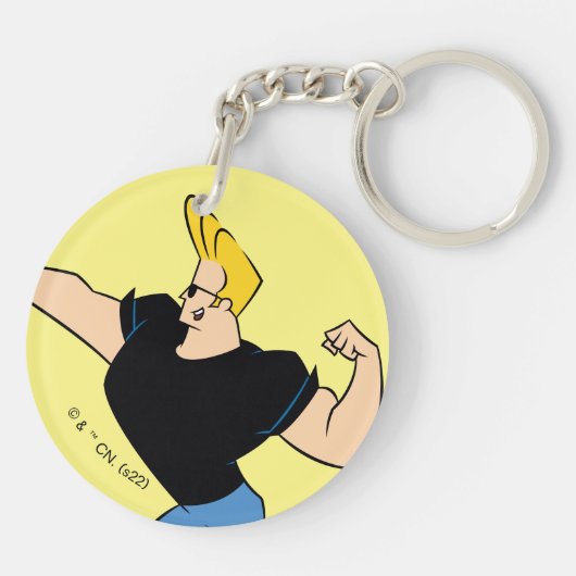 Johnny Bravo Flexing Schlüsselanhänger (Rückseite)