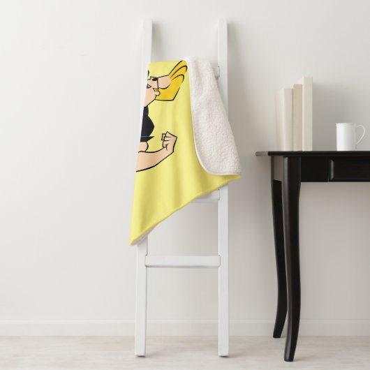 Johnny Bravo Flexing Sherpadecke (Beispiel)