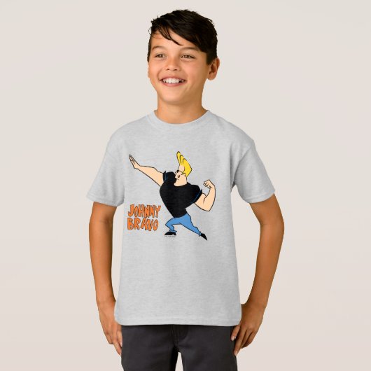 Johnny Bravo Flexing T-Shirt (Vorne ganz)