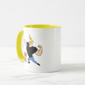 Johnny Bravo Flexing Tasse (Vorderseite Links)