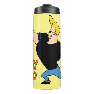 Johnny Bravo Flexing Thermosbecher