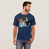 Johnny Bravo Freunde lustig T-Shirt (Vorne ganz)