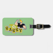 Johnny Bravo - Hey Da Sassy Gepäckanhänger (Vorderseite horizontal)