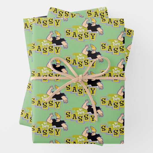 Johnny Bravo - Hey Da Sassy Geschenkpapier Set (Beispiel)