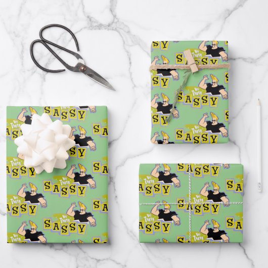 Johnny Bravo - Hey Da Sassy Geschenkpapier Set (Vorderseite)