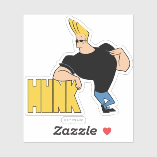 Johnny Bravo - Hunk Aufkleber (Blatt)