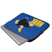 Johnny Bravo - Hunk Laptopschutzhülle (Vorne Knopf)