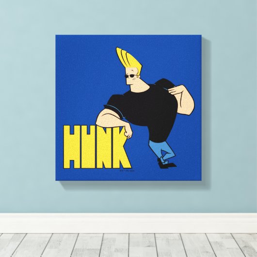 Johnny Bravo - Hunk Leinwanddruck (Insitu (Holzboden))