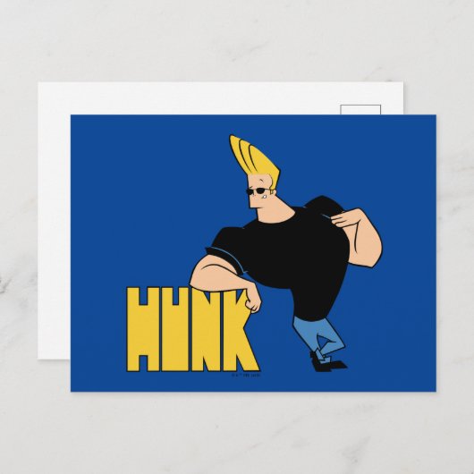 Johnny Bravo - Hunk Postkarte (Vorne/Hinten)