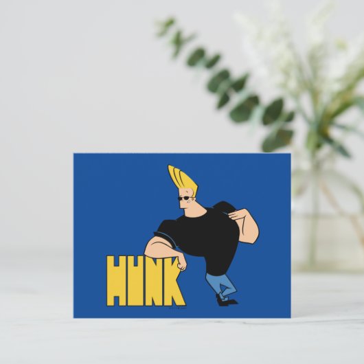 Johnny Bravo - Hunk Postkarte (Stehend Vorderseite)
