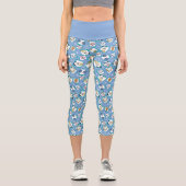Johnny Bravo Icon Pattern Capri Leggings (Vorderseite)