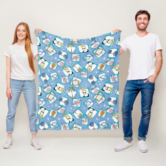 Johnny Bravo Icon Pattern Fleecedecke