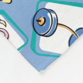 Johnny Bravo Icon Pattern Fleecedecke (Ecke)