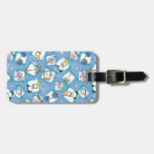 Johnny Bravo Icon Pattern Gepäckanhänger (Vorderseite horizontal)