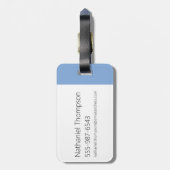 Johnny Bravo Icon Pattern Gepäckanhänger (Rückseite vertikal)