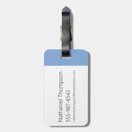 Johnny Bravo Icon Pattern Gepäckanhänger (Rückseite vertikal)