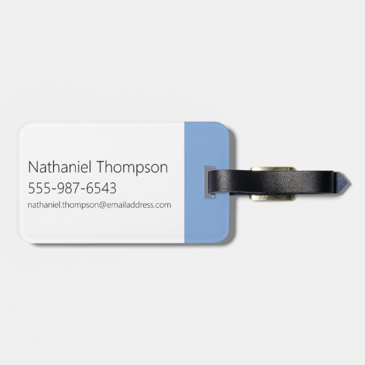 Johnny Bravo Icon Pattern Gepäckanhänger (Rückseite horizontal)