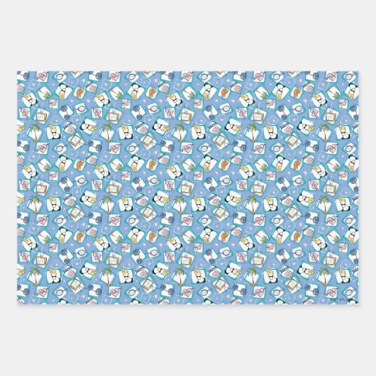 Johnny Bravo Icon Pattern Geschenkpapier Set (Vorderseite 2)