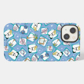 Johnny Bravo Icon Pattern iPhone Hülle (Rückseite (Horizontal))