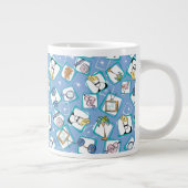 Johnny Bravo Icon Pattern Jumbo-Tasse (Rechts)