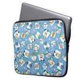 Johnny Bravo Icon Pattern Laptopschutzhülle (Vorderseite Links)