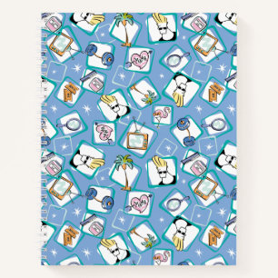 Johnny Bravo Icon Pattern Notizblock