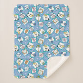 Johnny Bravo Icon Pattern Sherpadecke (Vorderseite)
